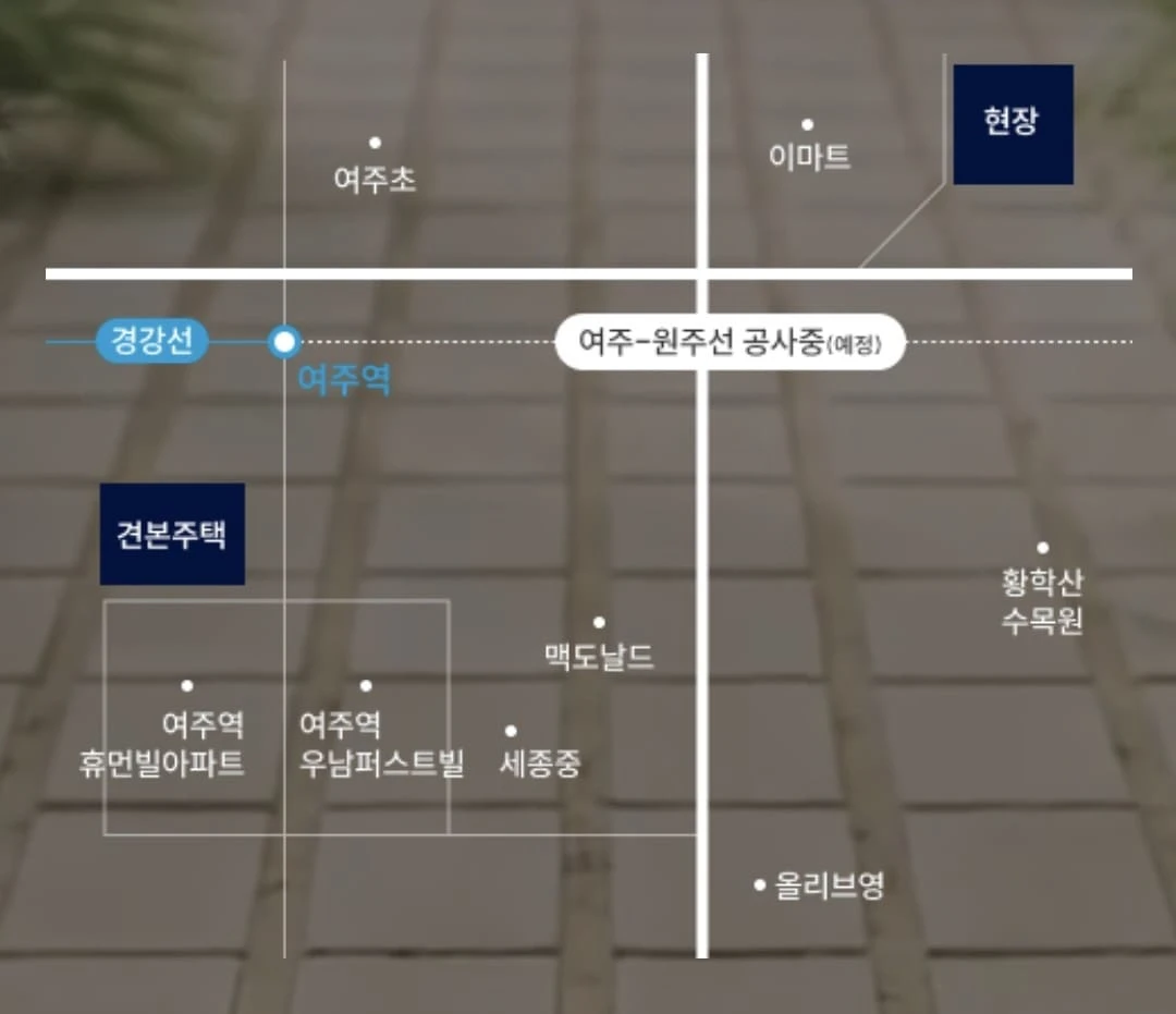 홍문동 도시개발구역 더샵 여주역더퍼스트 모델하우스 오시는 길 안내